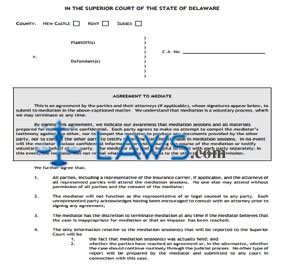 Agreement to Mediate