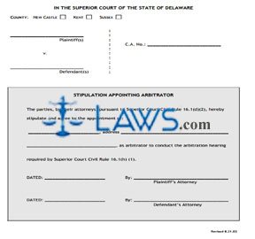 Agreement of Stipulation (Form 35)