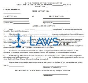 Affidavit of Service