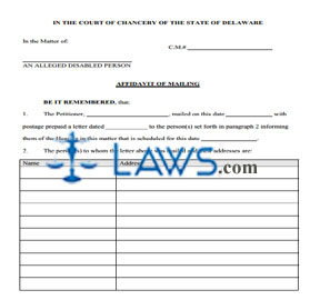 Affidavit of Petitioner's History