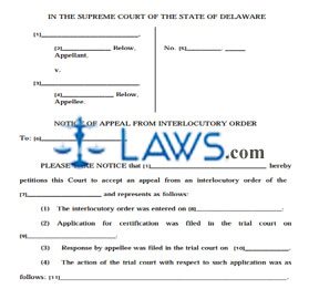 FREE Interlocutory Appeal FREE Legal Forms LAWS com