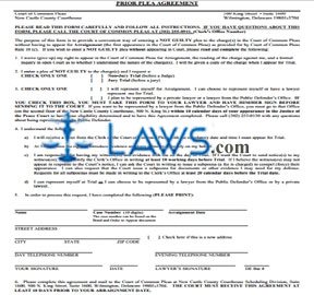 Prior Plea Agreement  
