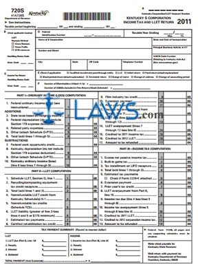 Form 720S Kentucky S Corporation Income Tax