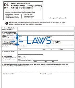 Form KLC Articles of Organization 