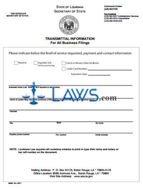 Form PAI Articles of Incorporation 