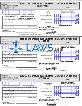Form 720-ES 2011 KY Estimated Tax Voucher 