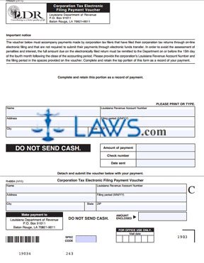 Form R-6004 Corporation Electronic Filing Payment Voucher