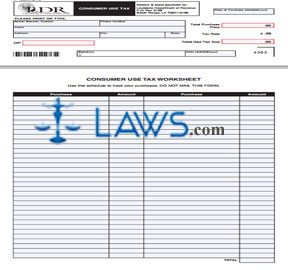Form R-1035 Consumer Use Tax Return and Payment Coupon