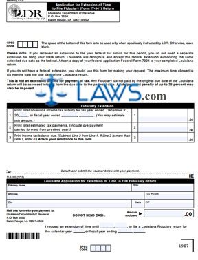 Form R-6466 Application for Extension of Time to File Fiduciary Return