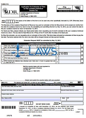 Form R-2868 Application for Extension of Time to File Louisiana Individual Income Tax
