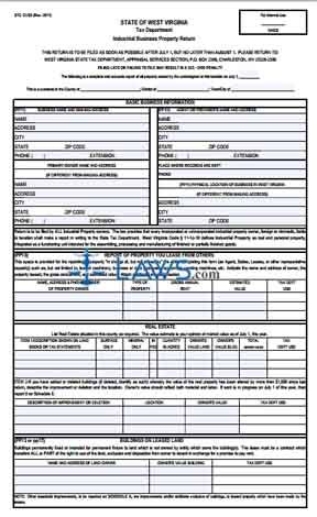 Form STC-1232I Industrial Business Property Return