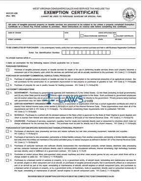 Form CST 280 Consumers Sales and Service Tax and Use Tax Exemption Certificate