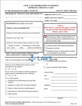 Form MDVPET Domestic Violence Petition for Temporary Emergency Protective (TEPO) Order