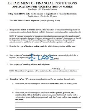 Form Application for Registration of Marks (Sole Proprietor) 