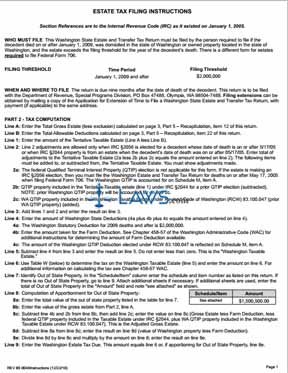 Form Estate Tax Filing Instructions