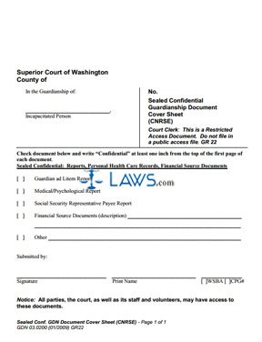 Form WPF-GDN-03-0200  Guardianship Confidential Information Form (Telephone Numbers) 