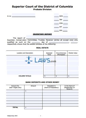 Inventory Form (updated 01/14/2008)
