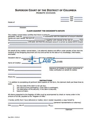 Claim Against the Decedent’s Estate