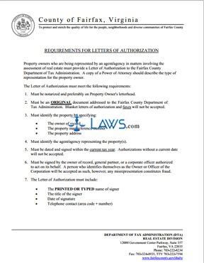 Requirements for Letters of Authorization