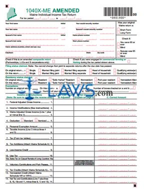 Amended Maine Income Tax Return