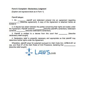 Form Complaint-Declaratory Judgment