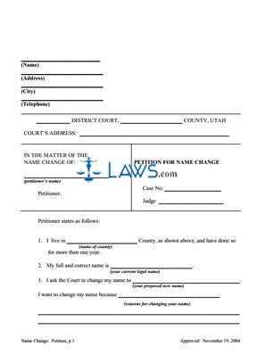 Petition for Name Change