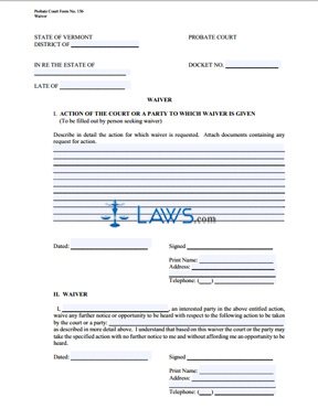 Waiver