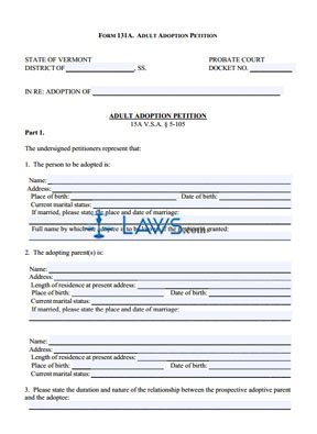 Forms to Initiate Adult Adoption Process