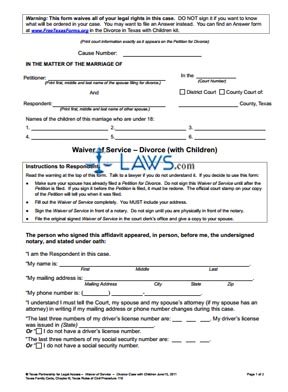 Divorce Legal Forms - Page 23 of 175 - FREE Legal Forms LAWS.com