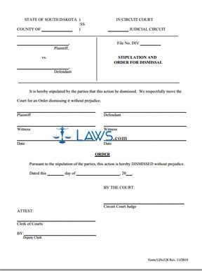 UJS 328 - Dismissal