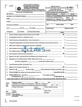 Form SC990-T Exempt Organization Business Income Tax Return