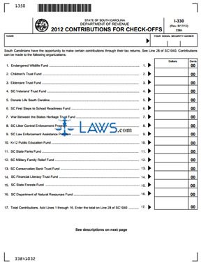 Form I-330 Contribution for Check-Offs