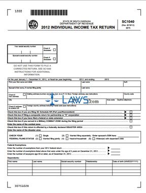 Form IIT Book 2012 Individual Income Tax Packet