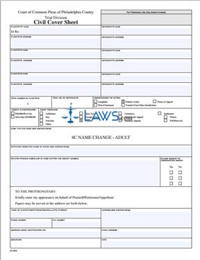 Form 01-101A Name Change Petition Packet