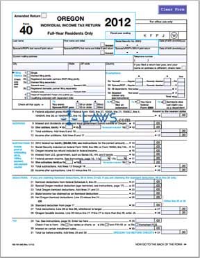 oregon tax forms 2019 printable