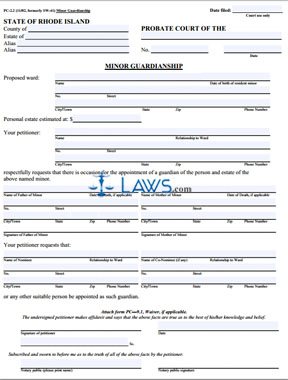 Form PC2.2 Minor Guardianship