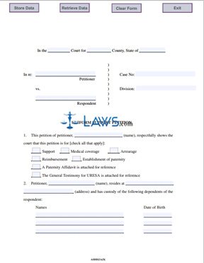 Form Uniform Support Petition Rhode Island