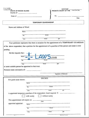 Form PC-2.1 Temporary Guardianship (SW-69)