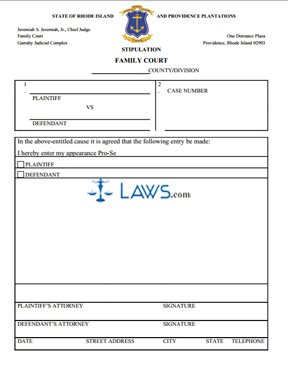 Stipulation - Pro Se
