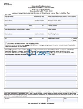 Form 13-9 Application for Refund of State and Local Sales or Use Tax