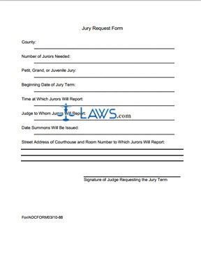 Jury Request Form