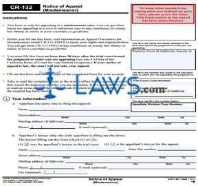 Notice of Appeal (Misdemeanor)