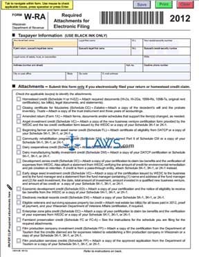 Form W-RA Required Attachments for Electronic Filing