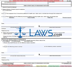 Employer’s Health Insurance Return