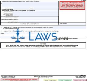Notice of Objection (Governmental)