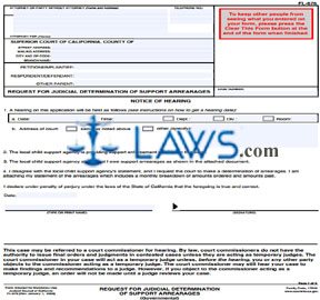 Request for Judicial Determination of Support Arrearages (Governmental)