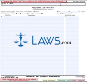 Inventory and Appraisal Attachment [same as GC-041]