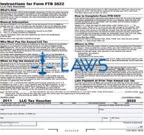 Form 3522 LLC Tax Voucher