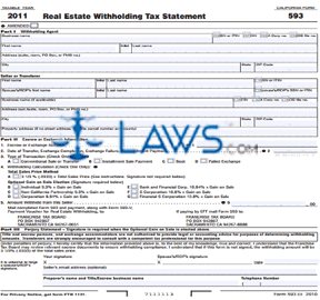 Form 593 Real Estate Withholding Tax Statement 