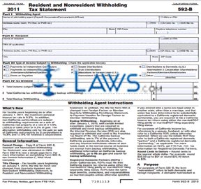Form 592-B Resident and Nonresident Withholding Tax Statement 